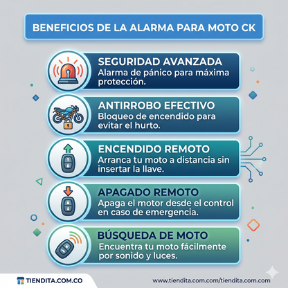 🚨 MOTO ANTI-ROBO CK™ 2 CONTROLES
