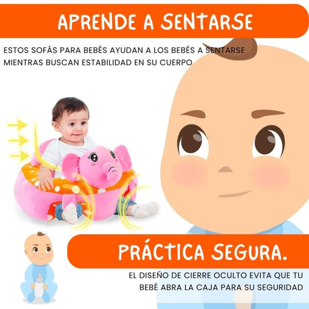 Silla Bebé de Felpa – El trono perfecto para tu príncipe 🐘