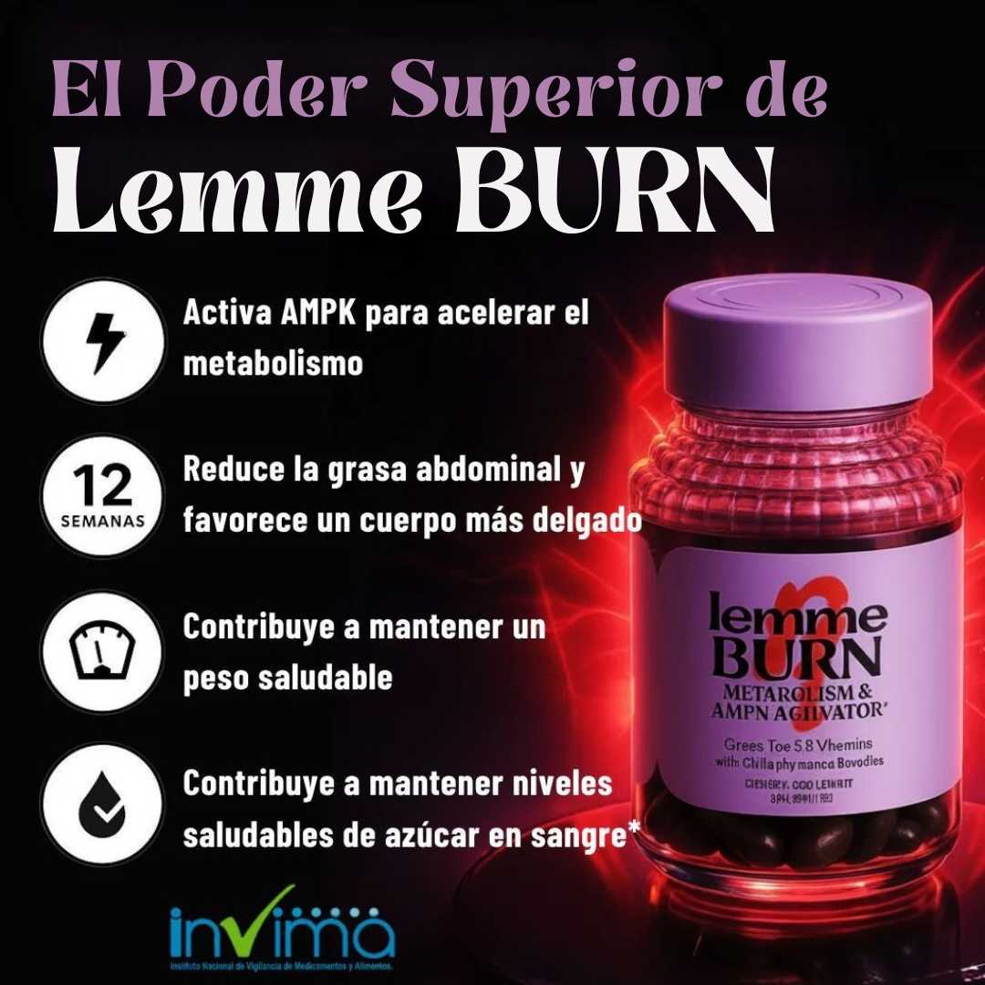 Lemme Burn x 60 Cápsulas – Activa tu metabolismo quema grasa 🔥