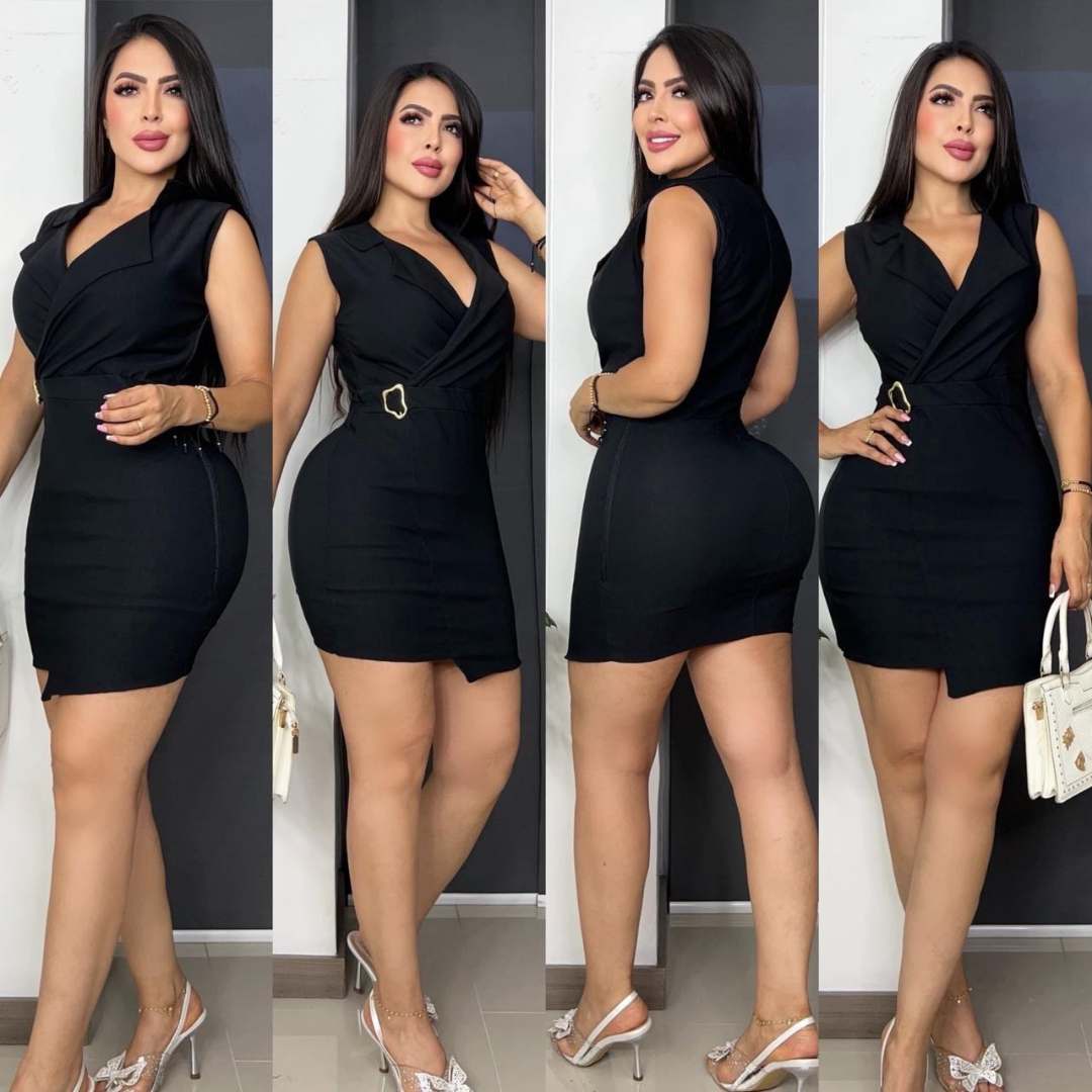 Vestido Chic Ebilla Rosé 👗