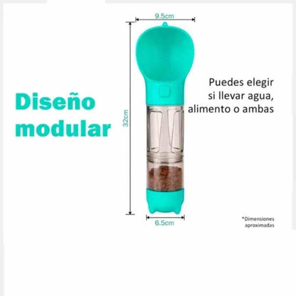 HydraWalk 3en1 – Agua, comida y limpieza en cada paseo 🚶‍♂️🐕