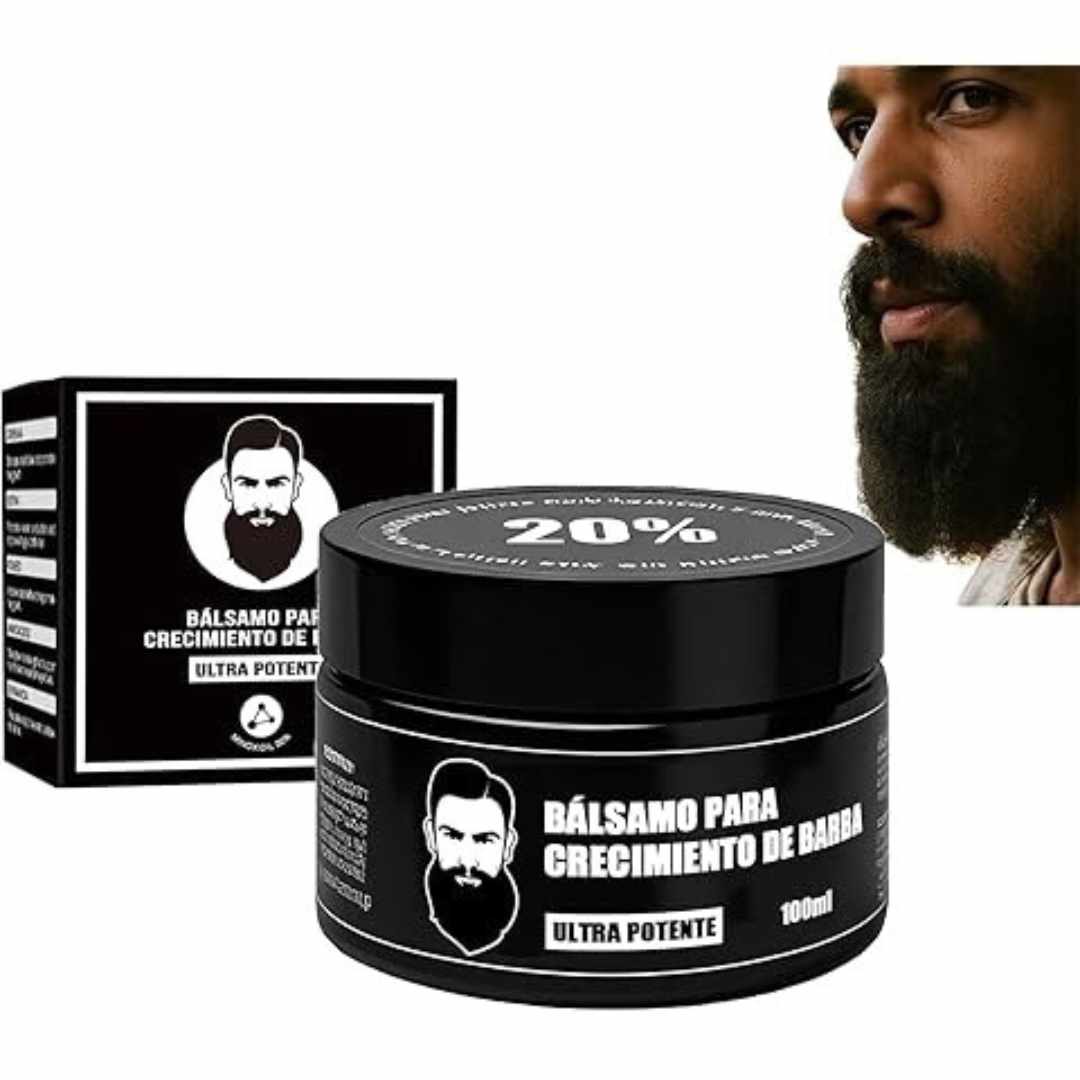 Bálsamo para Crecimiento de Barba Ultra Potente con Minoxidil 20% | 100mL