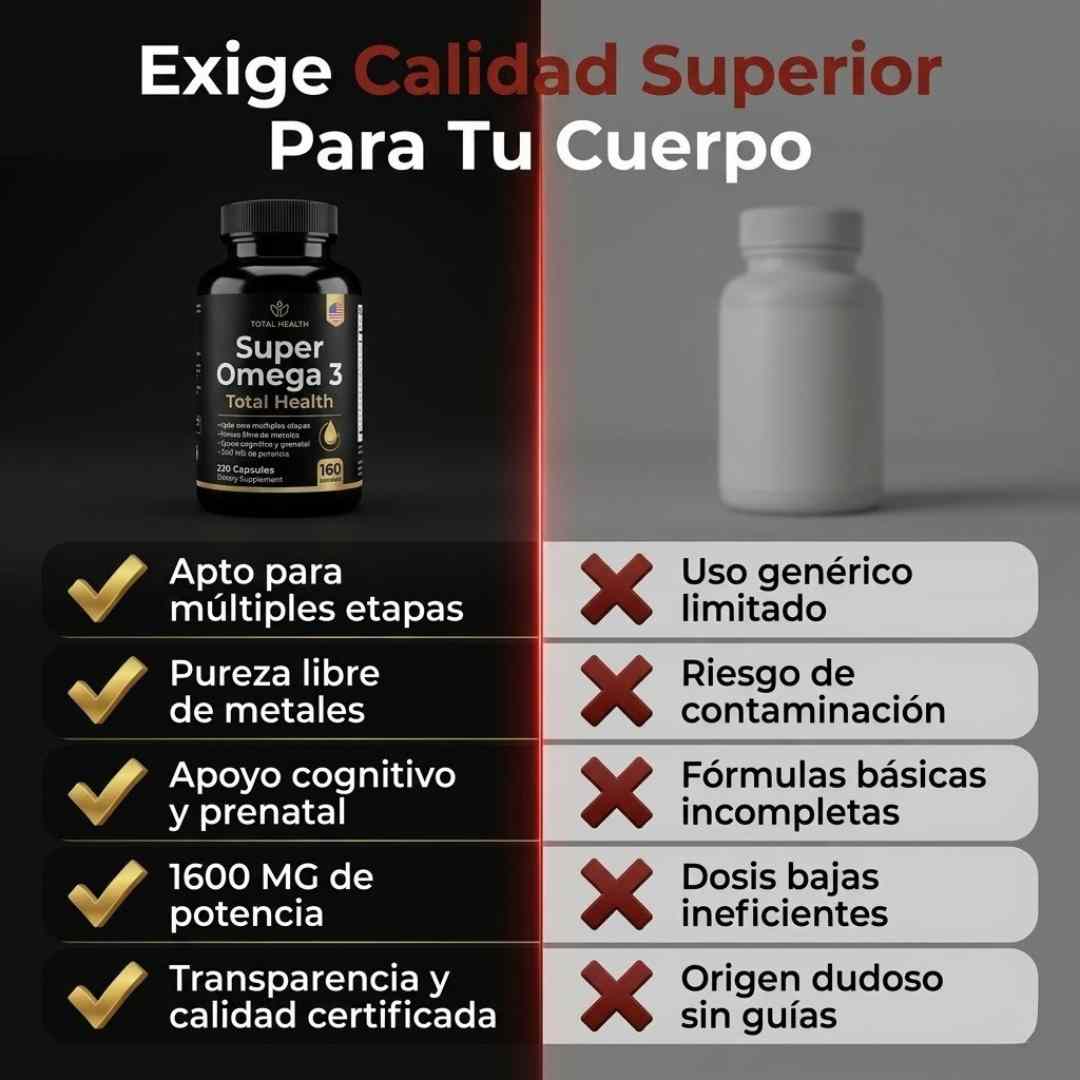 Super Omega 3 Total Health — Salud completa desde adentro 🐟