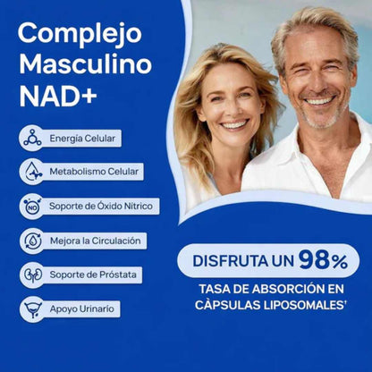 SELERD NAD+ For Men Complex (60 Cáps) – Vitalidad Masculina Total ⚡