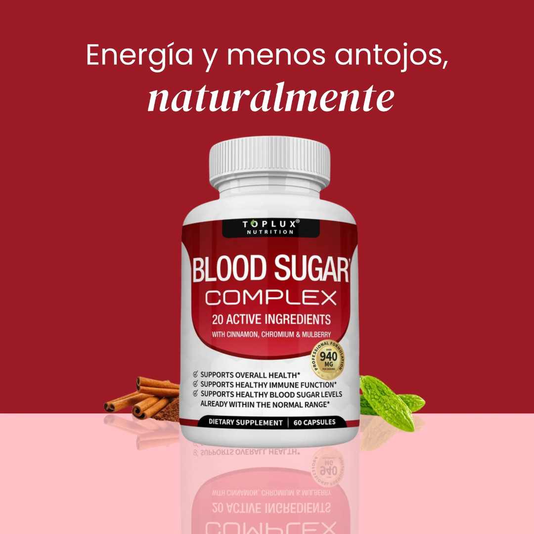🧬Blood Sugar Complex: Ayuda a regular tu glucosa 🩸y ayuda a eliminar las bacterias del hígado