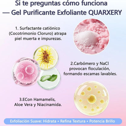 Quarxery Gel Exfoliante Aclarador 60g – Piel suave en zonas clave ✨