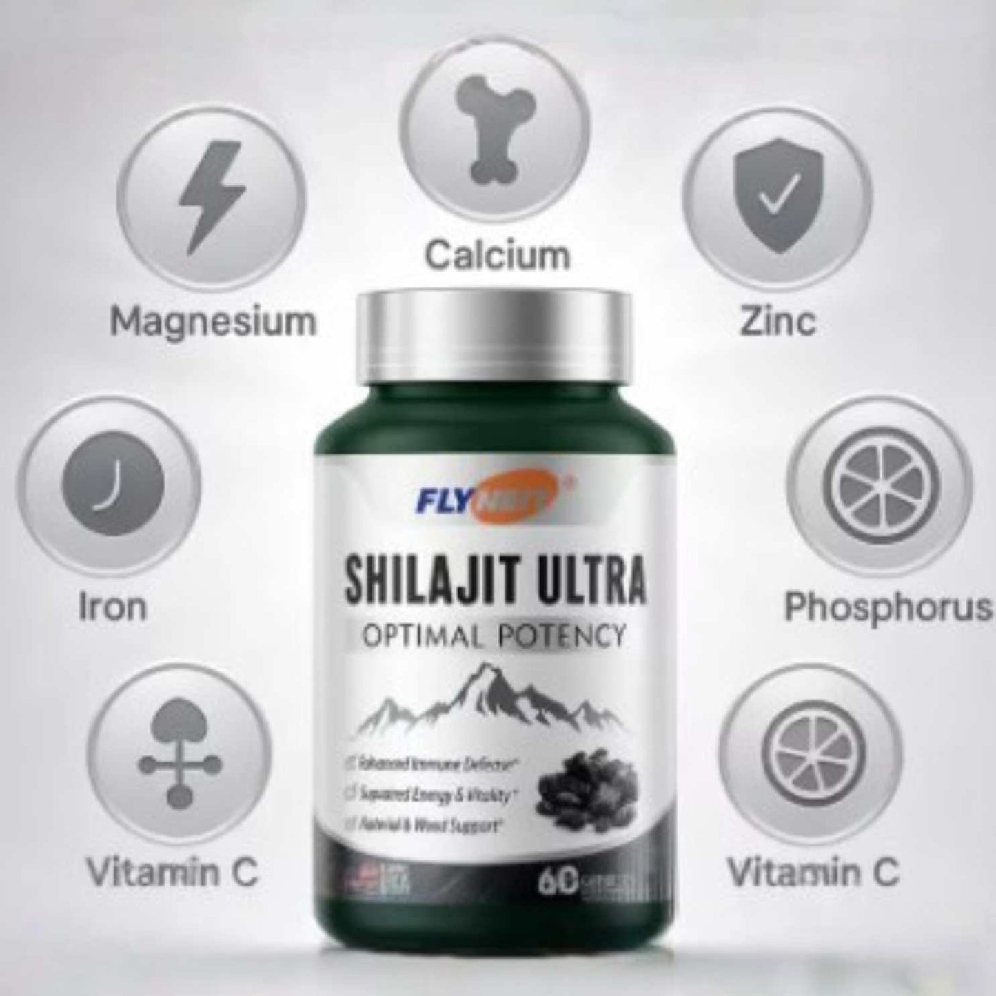 Shilajit Ultra Original™ x60 cápsulas – Energía y Vitalidad Diaria 🔥