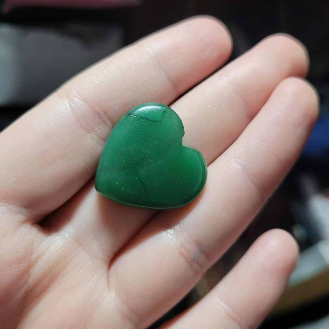 Combo Pulsera Aventurina + Colgante Corazón Jade