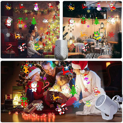 Proyector Figuras Navidenas 4 Tarjetas – Magia Luminosa Instantánea 🎄✨