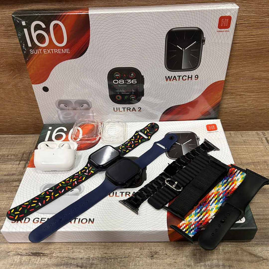 Combo Smartwatch Parejas Ultra 2 + Watch 9 × 12 en 1 – Tecnología sin límites ⌚