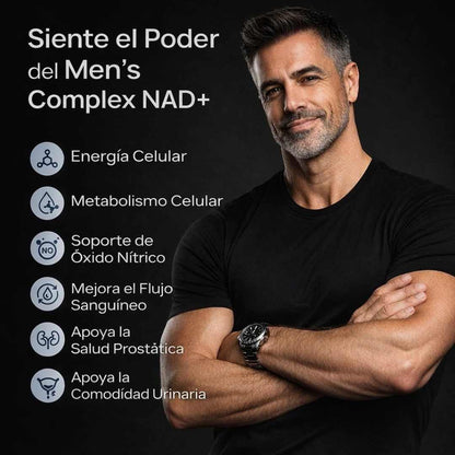 SELERD NAD+ For Men Complex (60 Cáps) – Vitalidad Masculina Total ⚡