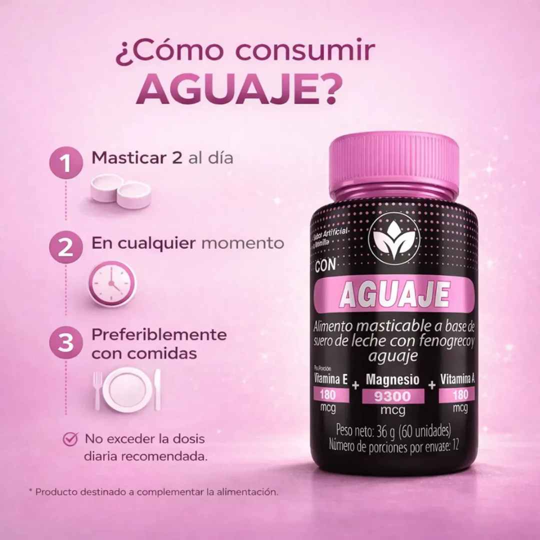 Vitalcom con Aguaje x 60 Cápsulas — Para la mujer que ya es hora de cuidarse 🌸