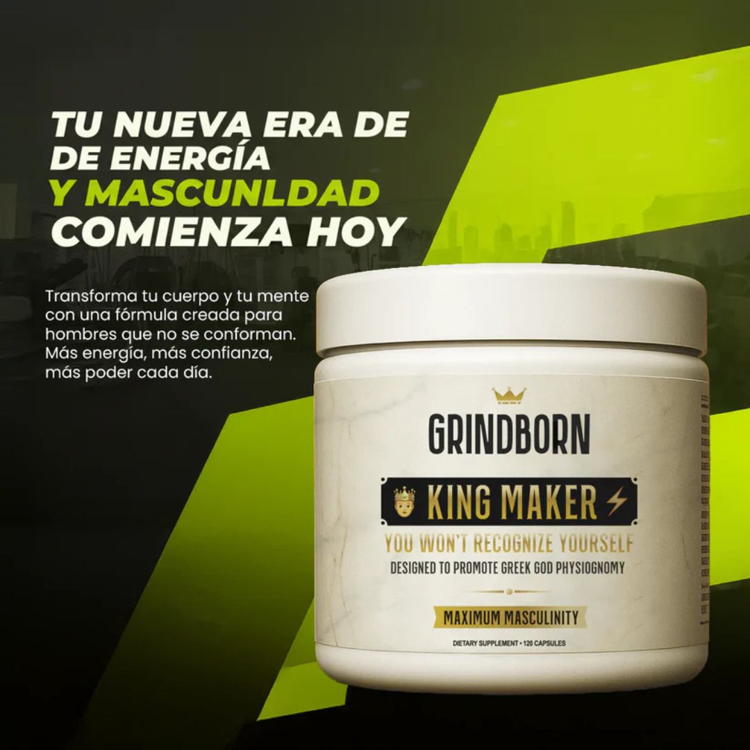 King Maker x 120 cápsulas – Tu poder masculino activado 👑