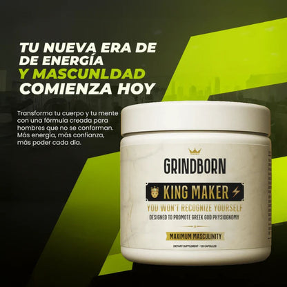 King Maker x 120 cápsulas – Tu poder masculino activado 👑