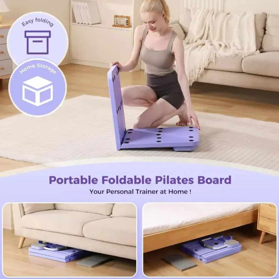 Tabla Pilates Pro™ con Bandas – Gym Completo en Casa 💜