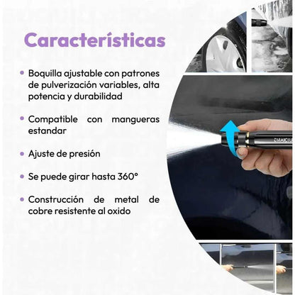 Boquilla De Pulverizacion Adaptable – Dile adiós al lavadero para siempre 🚿