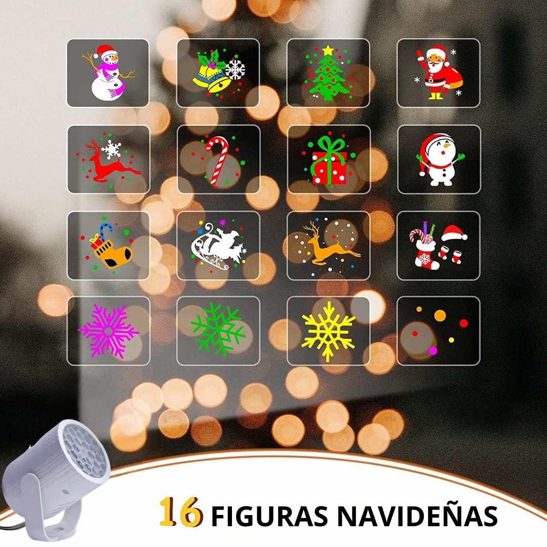 Proyector Figuras Navidenas 4 Tarjetas – Magia Luminosa Instantánea 🎄✨