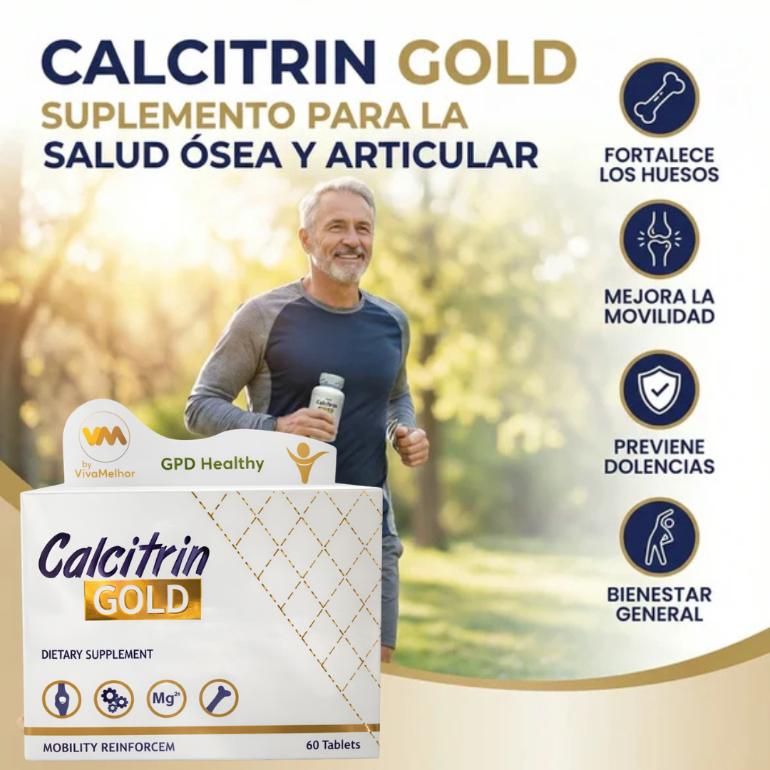 Calcitrin Gold 60 Tabs – Movilidad Total y Huesos de Acero