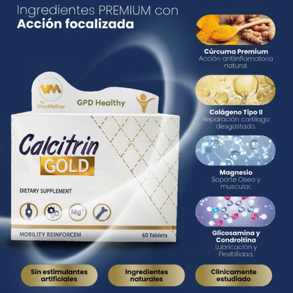 Calcitrin Gold 60 Tabs – Movilidad Total y Huesos de Acero